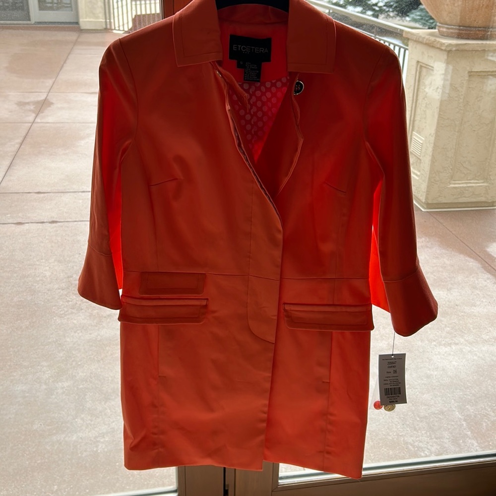 Brand NWT coral jacket